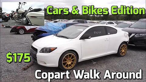 COPART WALK AROUND, Cheap Flip Cars, Harley Davidson Road King,