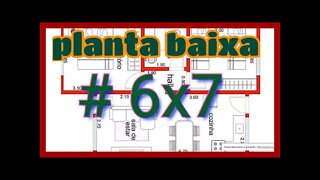 planta baixa 6x7