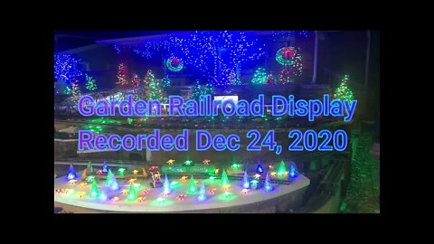 Garden Railroad Display Christmas 2020