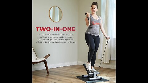 FULL BODY WORKOUT?Mini Stepper Stair Stepper Exercise Equipment with Bands #amazon