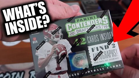 2019 PANINI AUTOGRAPH FOOTBALL CARD BOX BREAK!! PANINI CONTENDERS CARDS