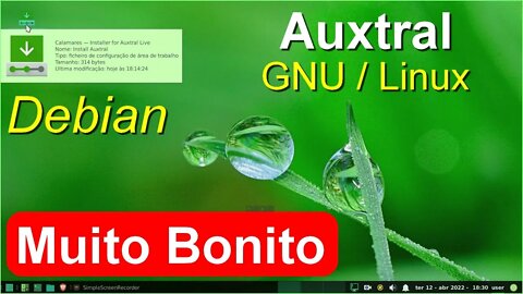 Auxtral é uma distribuição personalizada do Debian GNU/Linux estável