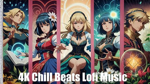 Chill Beats Music - Lofi Amnesia | (AI) Audio Reactive Cinematic Anime | Friends