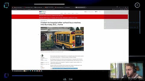 Bus Crashes Into Burnaby BC Canada Home