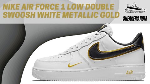 Nike Air Force 1 Low '07 LV8 Double Swoosh White Metallic Gold - DA8481-100 - @SneakersADM