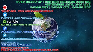 CCSD Board of Trustees Regular Board Meeting Sept 12th, 2024 Live