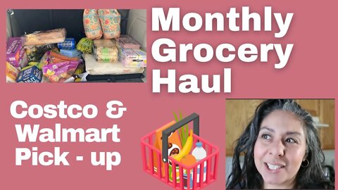 Monthly Grocery Haul for August - Costco & Walmart