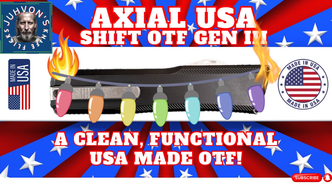 Axial Shift OTF GEN 3. A Clean, Functional, USA Made OTF Knife!