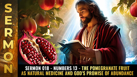 Sermon #018 - Numbers 13 - The POMEGRANATE fruit as natural medicine...