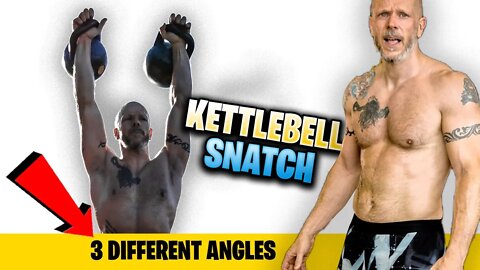 Kettlebell Snatch 3 Different Angles in Slowmo