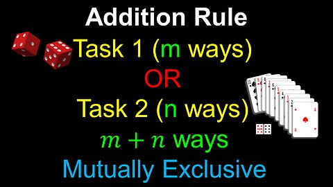 Addition Rule for Counting - Discrete Mathematics