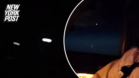 Airplane pilots record multiple UFOs 'dancing' in the sky