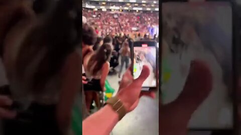 Girl tried to rush into the octagon from the crowd at UFC 274