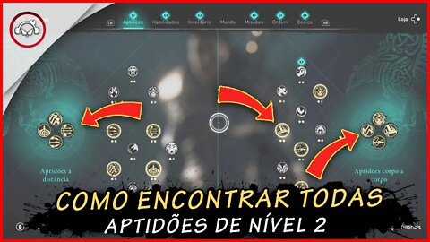 Assassin's creed valhalla, Localização de todas as Aptidões nível 2 | super dica