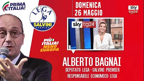 🔴 Interventi dell'On. Alberto Bagnai, ospite ad "Agenda" su SkyTg24 (26/05/2024).