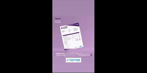 Xero custom template | Xero invoice template | Xero custom docx