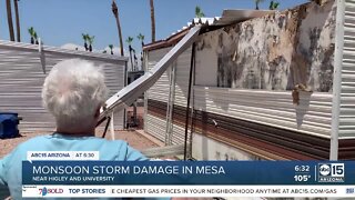 Monsoon storms destroy homes in Mesa