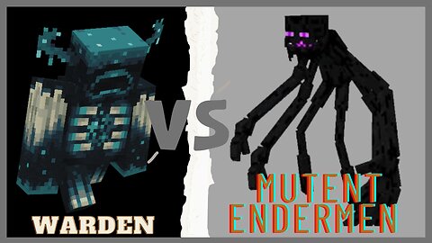 minecraft mob battle, warden vs mutent endermen Minecraft, mobs battle minecraft, #minecraft