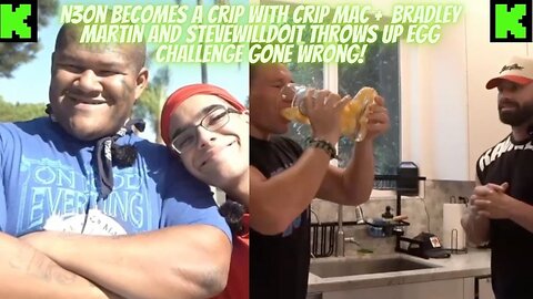 N3ON STREAMS AS A CRIP WITH CRIP MAC , BRADLEY MARTYN & STEVEWILLDOIT + HE THROWS UP