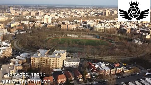 Flying my DJI Mini 2 drone over Norwood, Bronx, NYC