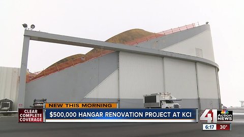 KCI repairing historic TWA 'Super Hangar'