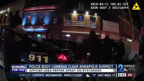 Police body cameras clear Annapolis suspect