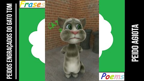 Peidos engraçados do gato tom: Peido agiota, sai atrás de você! [Frases e Poemas]