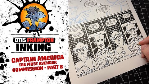 Inking A Captain America Commission! - Part 8