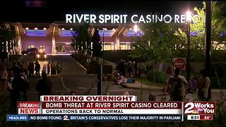 Bomb threat against River Spirit Casino forces evacuation