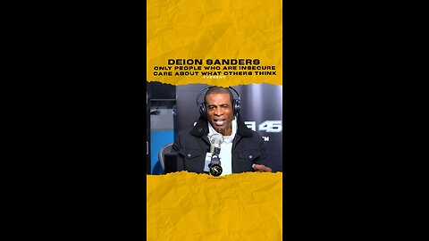 @deionsanders Only people who are insecure care about what others think