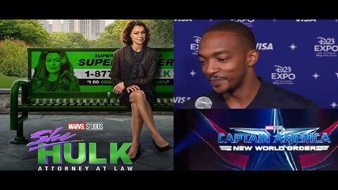 Captain African America aka Anthony Mackie LOVES Misandrist SHE-HULK Because Disney Pays Him