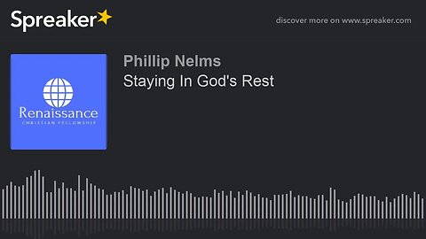 Staying In God's Rest