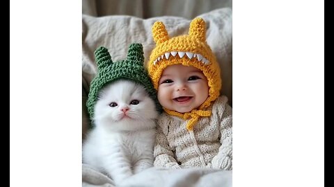 Lovely Kids and Cats