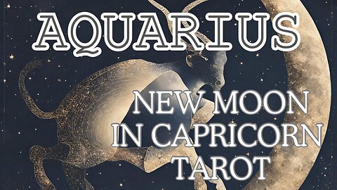 Aquarius ♒️- Accepting your new mission! New Moon 🌚 in Capricorn #aquarius #tarot