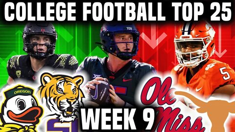 College Football Top 25 + Heisman Watch List | Week 9 | DJU BENCHED!!!