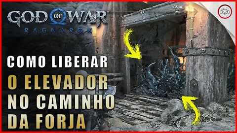 God of war Ragnarok, Como liberar o elevador no caminho da forja | Super dica