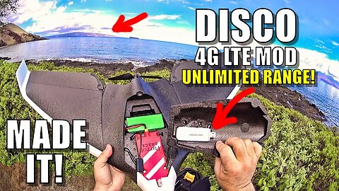 Parrot DISCO Unlimited Control Range! - 4G LTE Mod Part 2 - Made it Across the Ocean! 😱😍