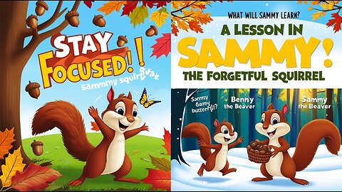 "The Forgetful Squirrel: A Story of Focus and Friendship | Moral Story for Kids"