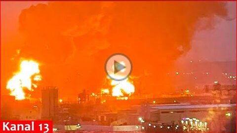 Ukrainian drones hit an oil plant in the Samara region of Russia - images from the area