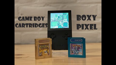 Boxy Pixel Game Boy Cartridges on the Analogue Pocket