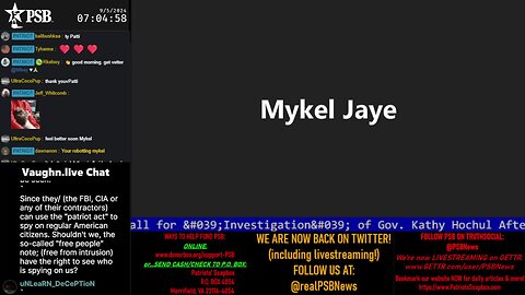 2024-09-05 07:00 EDT - Patriots Soapbox AM: with MykelJaye