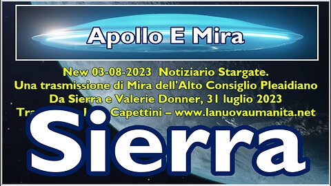 New 03-08-2023 Notiziario Stargate. Una trasmissione di Mira dell'Alto Consiglio Pleaidiano