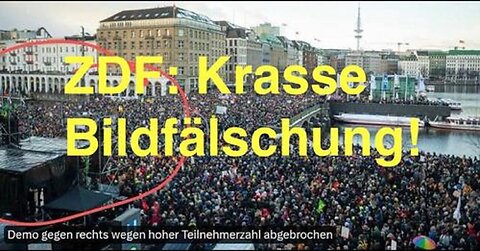 ZDF: Krasse Bild-Fälschung bei Protest gegen rechts