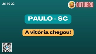 🔥 PAULO-SC A vitória chegou ⭐