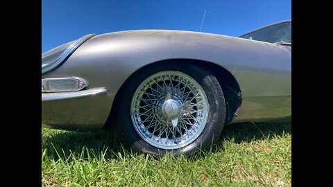 Powder Coated Jaguar Wheels Fitted. Where is the Giant Coble Milk Carton? Pray for Sean Please......