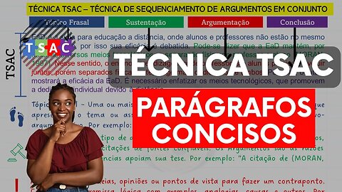 Técnica TSAC: 2 dicas para parágrafos concisos e aprovados