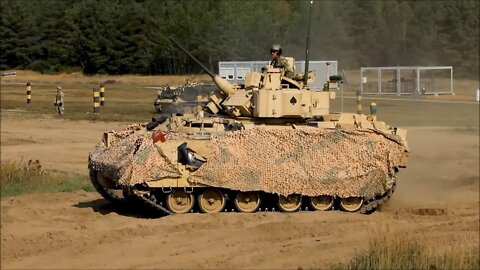 Bradley Fighting Vehicle Gunnery Range in Poland