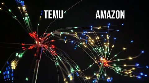 Testing Temu vs Amazon Outdoor Fireworks Lights!