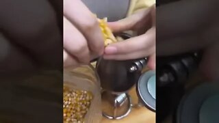 How popcorn used to be made