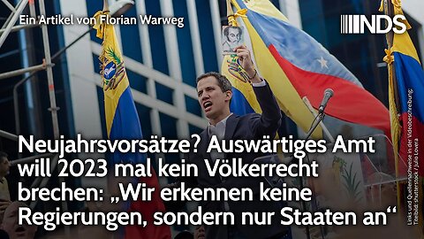 Auswärt. Amt will mal kein Völkerrecht brechen: Wir erkennen keine Regierungen, sondern Staaten an